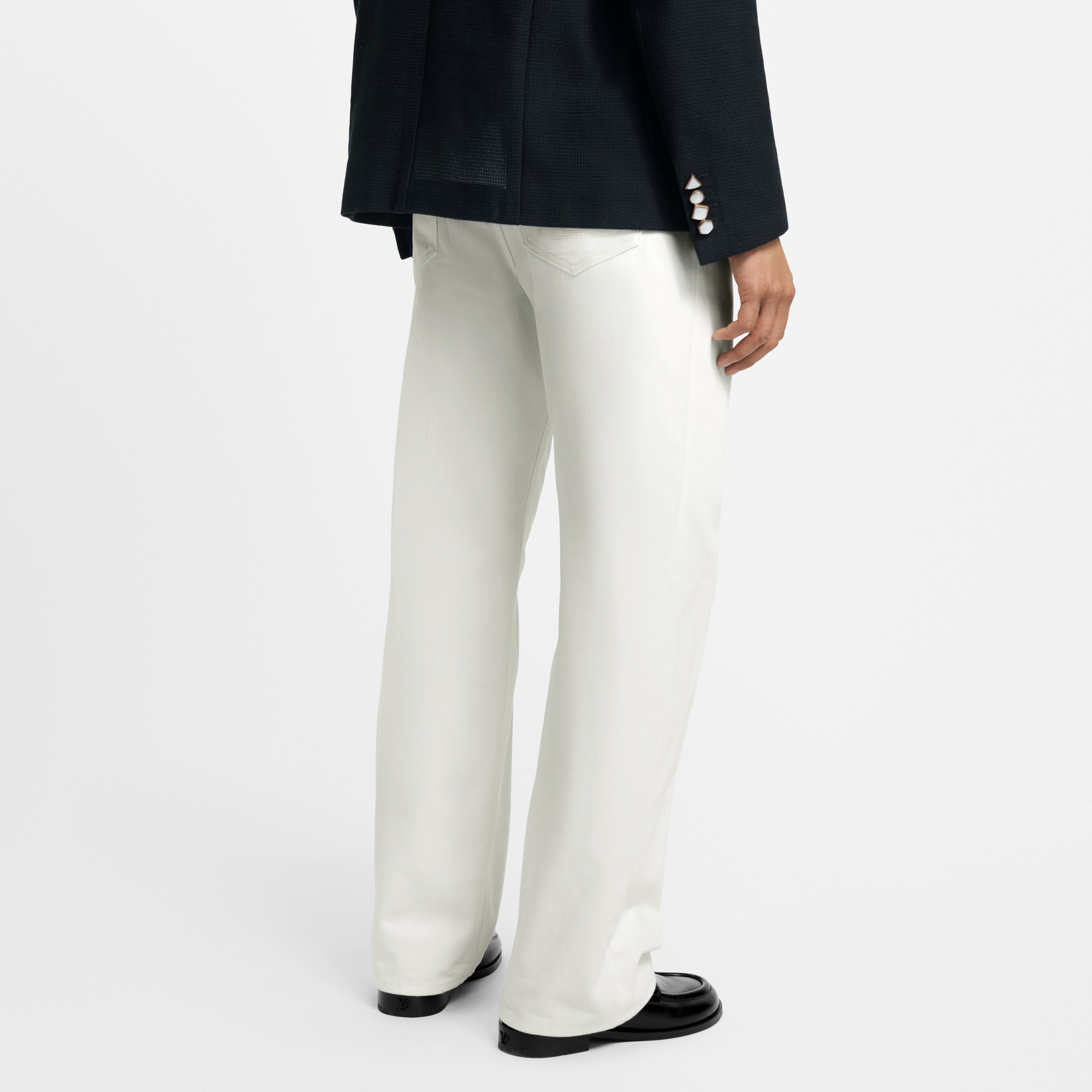 LOUIS VUITTON ホワイト スリムフィットパンツ Slim Stretch Denim Pants - Men - Ready-to-Wear | LOUIS VUITTON ®